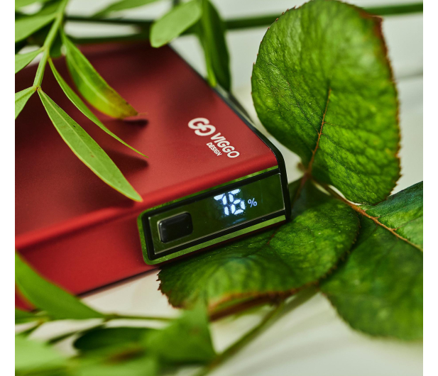 VIGGO DESIGN POWERBANK VIGGO PREMIUM 10.000 mAh PD 18W aluminium Czerwony - 1459384 - zdjęcie 7